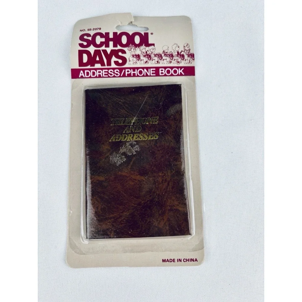 Vintage NOS School Days Pocket Address & Telephone Book 1980's - Sealed